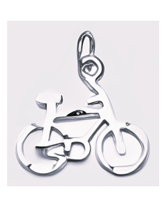 Silver Bicycle Charm