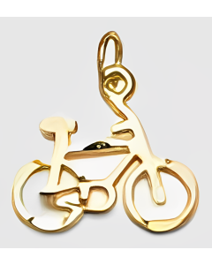 10K Yellow Gold Bicycle Charm