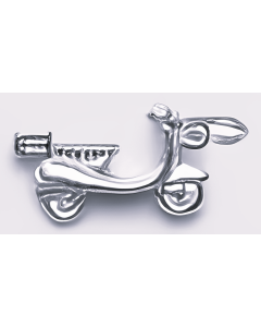 Silver 3D Scooter Charm