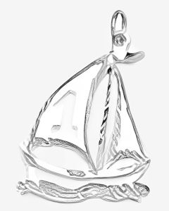 Silver Sailboat Pendant
