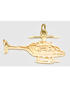 10K Yellow Gold Helicopter Charm