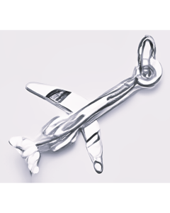 Silver 3D DC 09 Jet Pendant