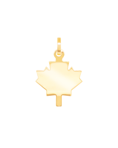 Simple Maple Leaf Symbol Charm