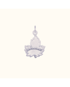 Silver Maple Leaf Charm