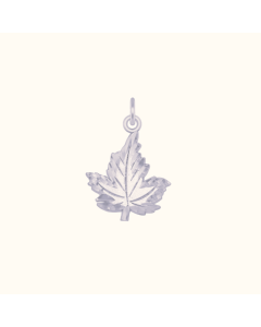 Silver Maple Leaf Charm