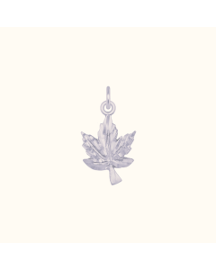 Silver Maple Leaf Charm