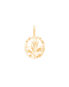 10K Yellow Gold Maple Leaf Pendant