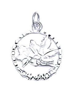 Silver Big Maple Leaf Charm
