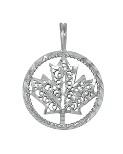 Silver Maple Leaf Pendant