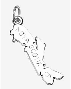 Silver Nova Scotia Map Charm