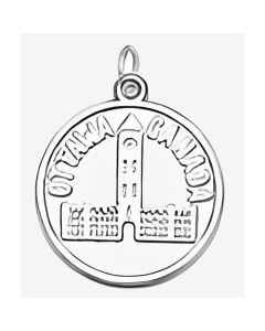 Silver Ottawa Canada Charm