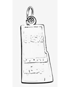 Silver Saskatchewan Map Charm