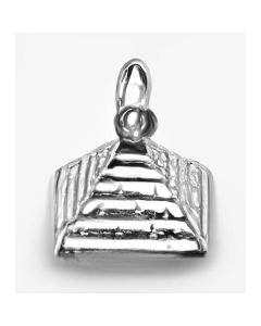 Silver 3D Pyramid of Egypt Charm