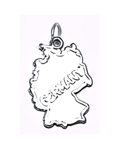 Silver Map of Germany Charm