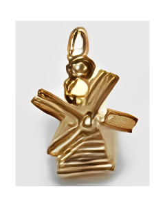 10K Yellow Gold 3D Holland Windmill Charm