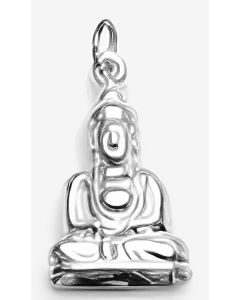 Silver 3D Buddha Charm