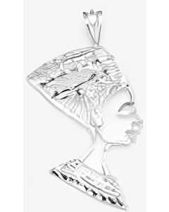 Silver Nefertiti Filigree Pendant