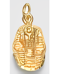 10K Yellow Gold 3D King Tutankhamun Pendant