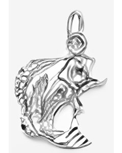 Silver Flapping Fish Charm