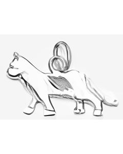 Silver Walking Cat Charm