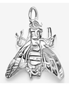 Silver 3D Fly Charm
