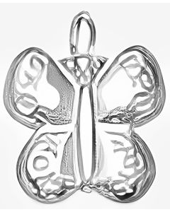 Silver Small Butterfly Charm