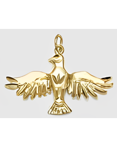 10K Yellow Gold Eagle Pendant