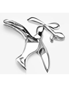 Silver 3D Dove with Branch Charm