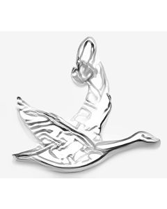 Silver Canadian Goose Charm