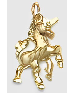 10K Yellow Gold Unicorn Charm