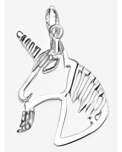 Silver Unicorn's Head Pendant