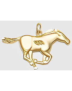 10K Yellow Gold Horse Pendant