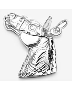 Silver Horse's Head Pendant