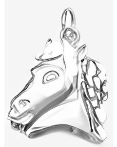 Silver Horse's Face Pendant