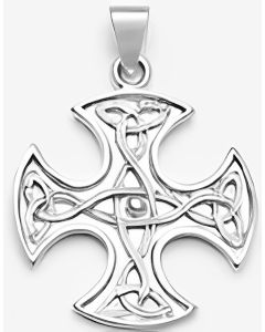 Silver 4 Way Trinity Knot Pendant