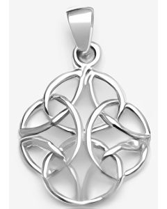 Silver Round Celtic Knot Pendant