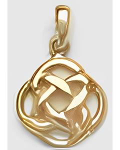 10K Yellow Gold Small Celtic Knot Charm