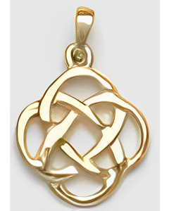 10K Yellow Gold Celtic Knot Pendant