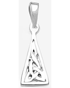 Silver Celtic Triangle Pendant