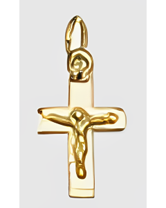 10K Yellow Gold Mini Crucifix Charm