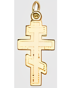 10K Yellow Gold Orthodox Cross Pendant