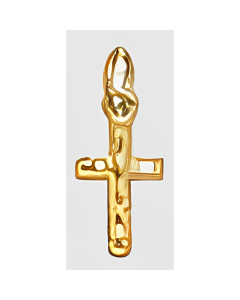 10K Yellow Gold Mini Cross Pendant