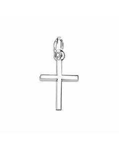 Silver Plain Cross Charm