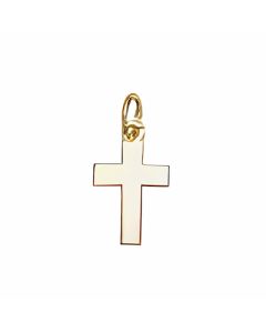 10K Yellow Gold Plain Cross Charm