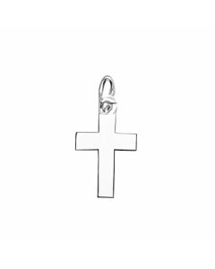 Silver Plain Cross Charm