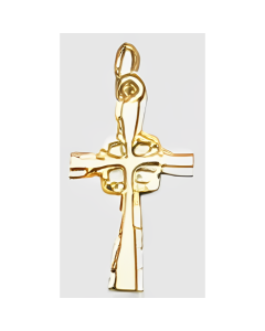 10K Yellow Gold Cross Pendant