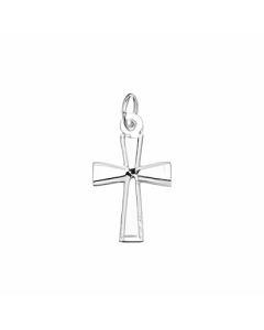 Silver Mini Plain Cross Charm