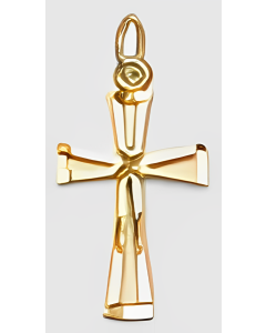 10K Yellow Gold Mini Cross Pendant