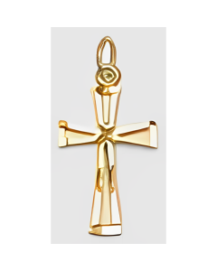 10K Yellow Gold Mini Cross Pendant