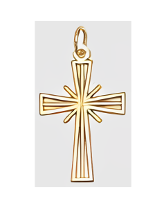 10K Yellow Gold Scientology Cross Pendant